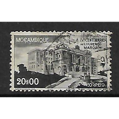 MOZAMBIQUE 1944 20E BLACK TOWN HALL LOURENCO MARQUES SG 386a FINE USED