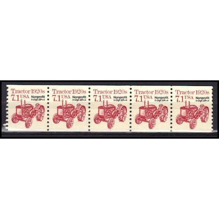 2127b 7.1c Tractor Fine MNH Dry Gum PNC 1/5 X0865