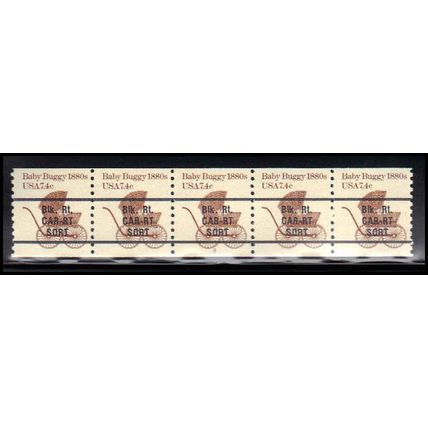 1902a 7.4c Baby Buggy Fine MNH Dry Gum PNC 2/5 X1451
