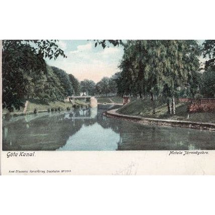 Sweden Gota Canal Kanal Swedish Antique Postcard