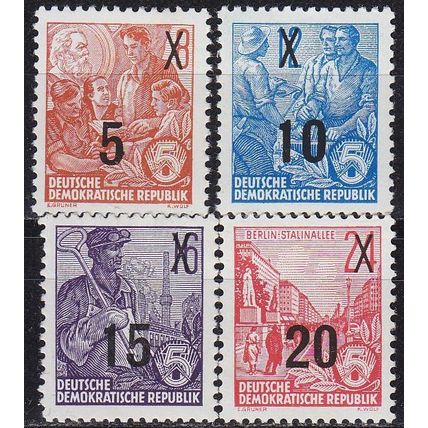 GERMANY DDR [1954] MiNr 0435 ex ( **/mnh ) [02] Aufdruck matt
