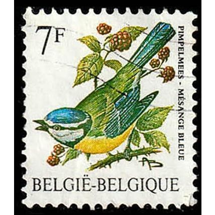 Belgium 1987 Bird 7F Used Stamp