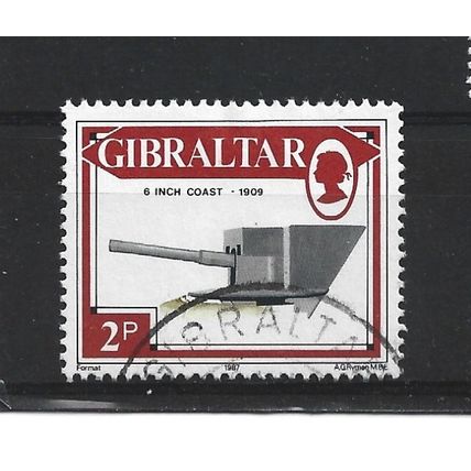Gibraltar.SG570 2p 6-inch Coastal Gun,1909.Fine Used.Nov23