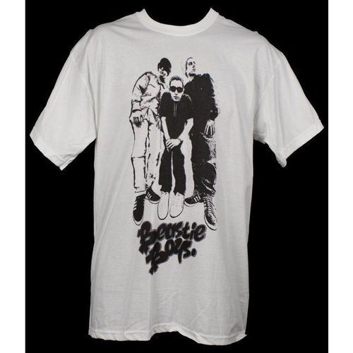Beastie Boys T-shirt White Medium 1980s Hip Hop Punk ROCK Festival Graphic Top M