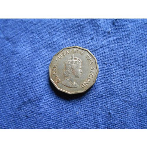 1964 BALLIWICK OF JERSEY THREEPENCE COIN.