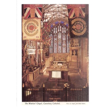 WARRIOR'S CHAPEL, CANTERBURY CATHEDRAL, unused postcard by John Hinde =