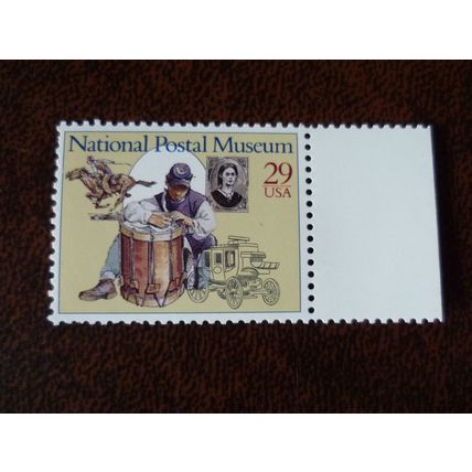 USA 1993 National Postal Museum 29c Pony Express mint stamp SG2840 soldier