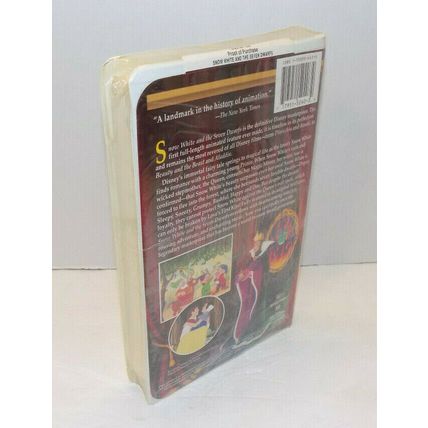 New VHS Disney Masterpiece Collection Snow White And The Seven Dwarfs VHS Sealed