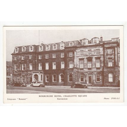 Roxburghe Hotel Charlotte Square Edinburgh Postcard