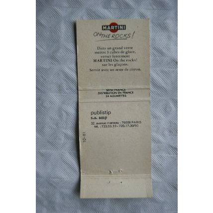 Matchbook Cover Le Grilloir, Herve Wallee, Ivry-sur-Seine ref.2