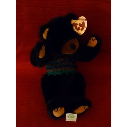 BORIS TY COLLECTIBLE ARTICULATED RETIRED BEAR IN SWEATER VEST 1993