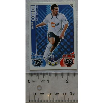 2010/11 Topps Match Attax Trading Card 99 Tamir Cohen, Bolton Wanderers
