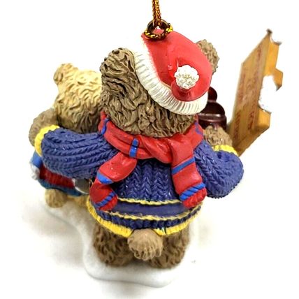Grandfather's Love Grows Here Bear Watering Tree w/ Grandpa Christmas Ornament