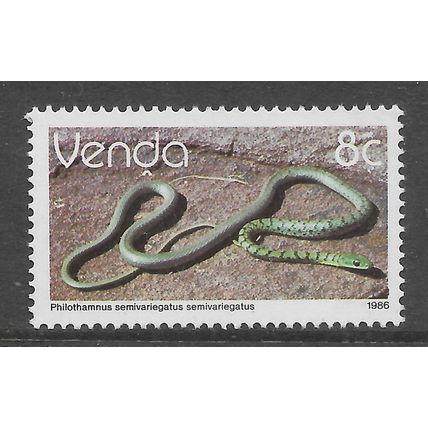 VENDA 1986 REPTILES 8c SPOTTED BUSH SNAKE SG 126 UM MINT