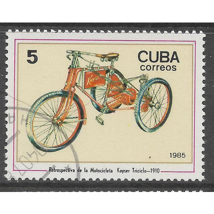 CUBA 1985 5c KAYSER TRICYCLE 1910 SG 3111 FINE USED