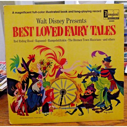 WALT DISNEY records LOVED FAIRY TALES LP vinyl children vintage Disneyland 1967
