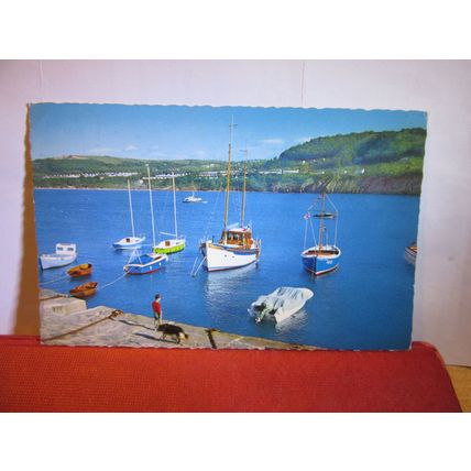 NEW QUAY HARBOUR, DYFED.. WALES used postcard 1973 pm =