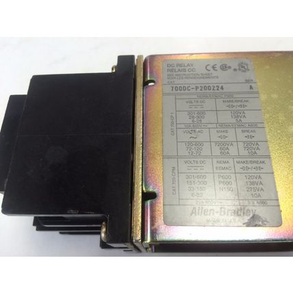 ALLEN BRADLEY 700DC-P200Z24 A,700DC CONTROL RELAY 24V COIL TYPE P, EB