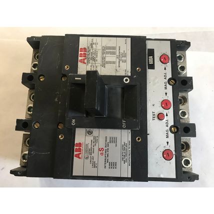 ABB TL1400,ABB LS,ABB TL1600,CIRCUIT BREAKER,3 POLE 600A 600vAC 125/250vDC,SA