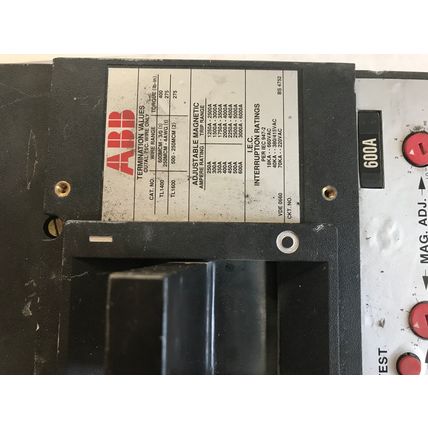 ABB TL1400,ABB LS,ABB TL1600,CIRCUIT BREAKER,3 POLE 600A 600vAC 125/250vDC,SA