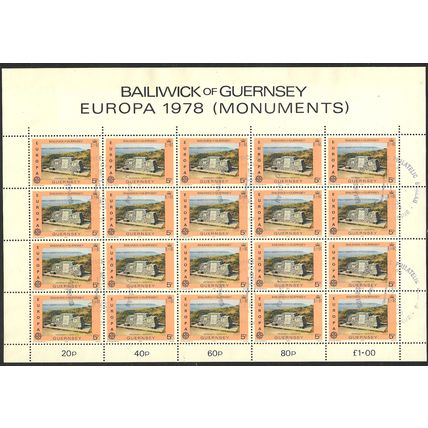 1978 SG 165 - cancelled - Sheetlet of 20