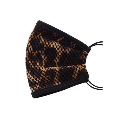 Mesh Leopard And Camouflauge Print Face Mask