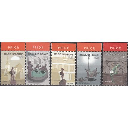 Belgique 2003 Michel 3243 - 3247 Neuf ** Cote (2008) 5.50 € Statues Populaires
