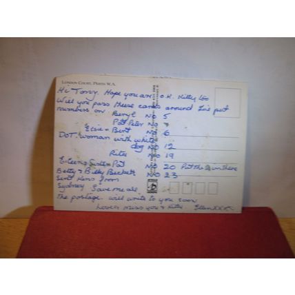 LONDON COURT, PERTH, WESTERN AUSTRALIA, used postcard =