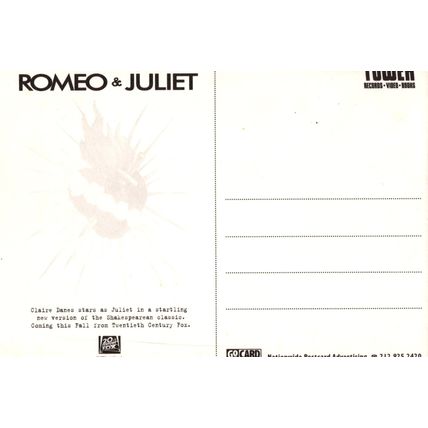 ZAYIX US First Day Cover FDC Maxicard Romeo & Juliet Love Stamp 0924M0254