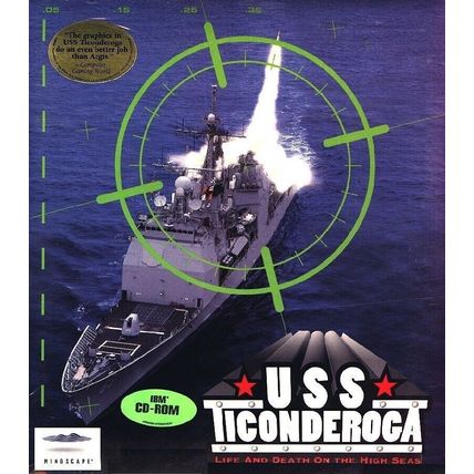USS Ticonderoga (PC-CD, 1994) for Windows 95 - NEW CD in SLEEVE