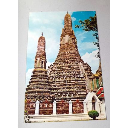 THAILAND - DHONBURI - TEMPLE AT DAWN - POSTCARD