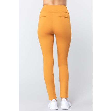 Waist Band Long Ponte Pants