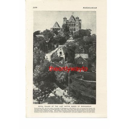 Royal Palace Of Ranavalona III, Antananarivo, Madagascar, Book Illustration