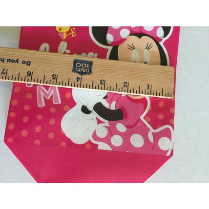 New Disney Minnie Mouse 13'' x 12'' x 6'' Reusable Tote Bag & 2 Small 9'' x 7''