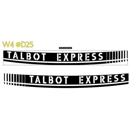 2 x Campervan Motorhome Decal Talbot Express DECAL, GRAPHIC, STICKER #D25