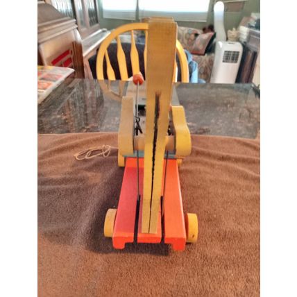 Old Vintage Original Fisher Price Teddy Zilo # 752 10 1/2" Tall Working 1948