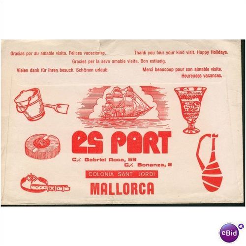 Spain Cover 1978 - SG 2524 - Mallorca - Colonia Sant Jordi