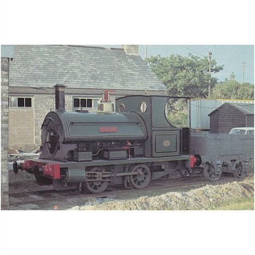 Colour Postcard - Narrow Gauge Loco Lee Moor No.2 w China Clay Wagon