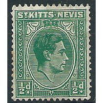 St Kitts-Nevis 1938 SG68 1/2d Green Mounted Mint ....