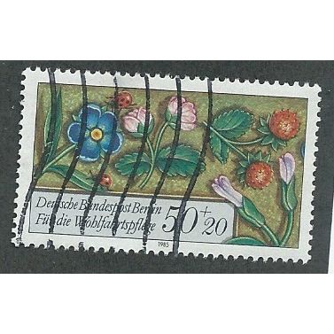 BERLIN -1985 50pf+20 'HUMANITARIAN - MOTIFS' FINE USED (EBID44-880)