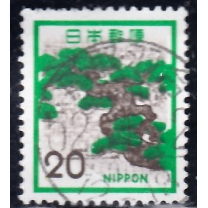 Japan, 1972, 20y Pine, SG 1230 (Scott 1071), used