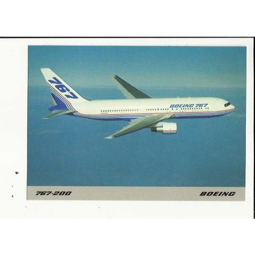 Aviation BOEING 767-200 Official Postcard