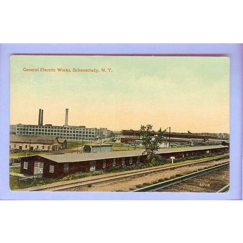 New York Schenectady General Electric Works View Large Factory Complex w/T~244