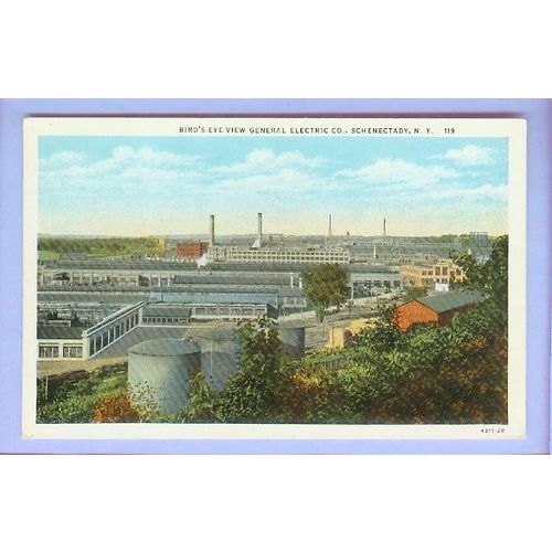 New York Schenectady General Electric Co Overhead View Large Factory Compl~241