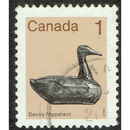 Canada 1982 Heritage Artefacts 1c Black Light Brown and Brown SG1054 FU