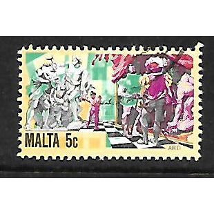 MALTA 1981 HISTORY MALTESE INDUSTRY 5c ART SG 671 FINE USED
