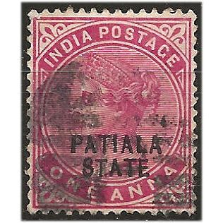 Patiala State (ICS) 1899 SG34 1a Carmine Good/Fine Used ....
