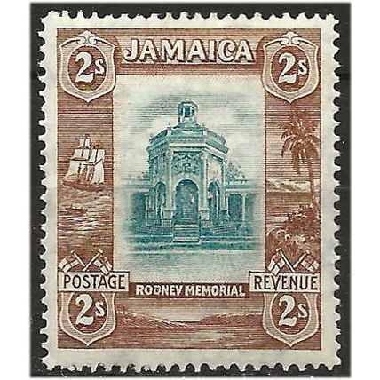 Jamaica 1922 SG103 2/- Light Blue & Brown Mounted Mint .. ..