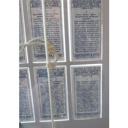 AIRCRAFT OF THE RAF, John Player Cards 1 to 25, Framed for Wall Hanging