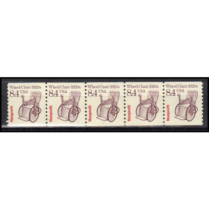 2256 8.4c Wheel Chair Fine MNH Dry Gum PNC 1/5 X2996